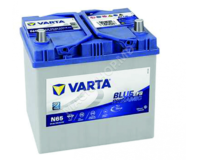 Аккумулятор АКБ VARTA 65 Ah EFB jap Blue Dyn. (N65)